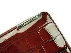 Dámská peněženka Gregorio BC-111 z přírodní kůže v barvě borůvky, velká, s RFID ochranou
