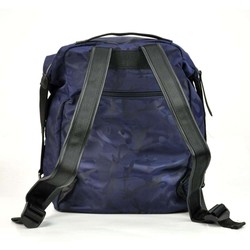 Dámský modrý batoh Lookat LK-Y204 z polyesteru se stříbrnými kováními a nastavitelnými ramenními popruhy