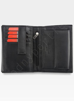 Pánská peněženka Pierre Cardin Leather Classic Black Tilak26 330 RFID Black + Red